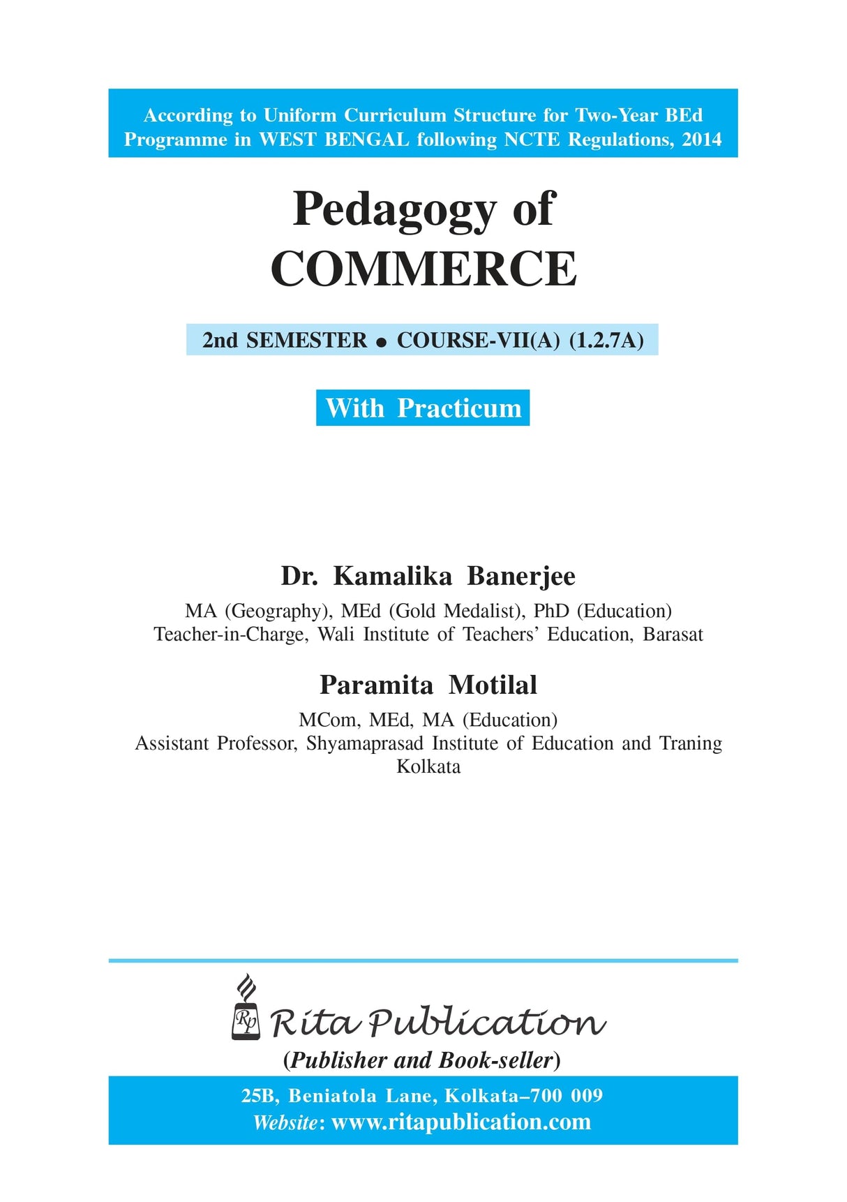 CC-07A_2_Pedagogy of Commerce [B.Ed 2nd Semester]