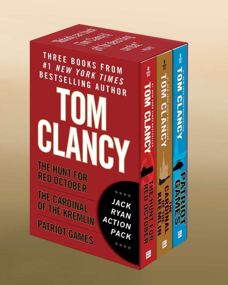 Tom Clancy's Jack Ryan Boxed Set (Books 1-3): THE HUNT FOR RED OCTOBER, PATRIOT GAMES, and THE CARDINAL OF THE KREMLIN - Retail Maharaj