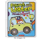Paint with Water – Play with Transport Mess-Free Painting Fun with Cars, Trucks & More | Ages 3–6 | Just Add Water for 2+ Hours of Creative Play - Retail Maharaj