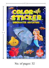 Color with Sticker - Underwater Adventure - Retail Maharaj