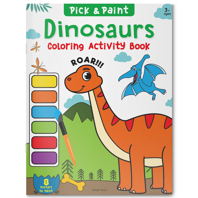 Pick and Paint Coloring Activity Book For Kids: Dinosaurs - Retail Maharaj