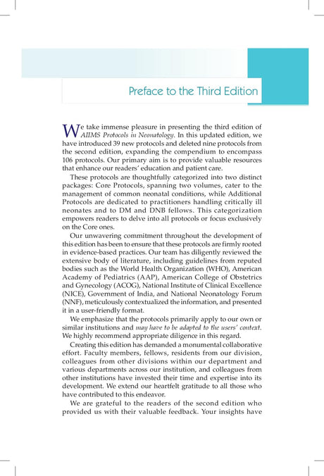 Aiims Protocols In Neonatology Additional Protocols 3Ed (Pb 2025) - Retail Maharaj