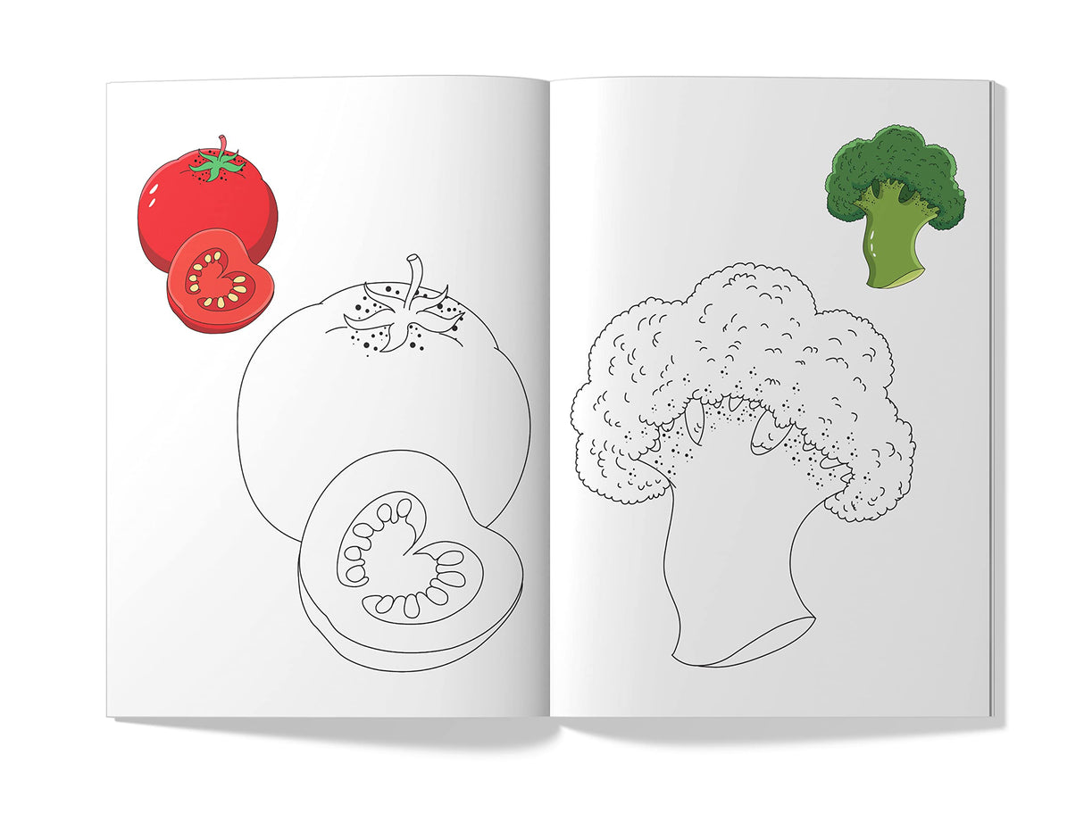 Little Artist Series Vegetables: Copy Colour Books - Retail Maharaj