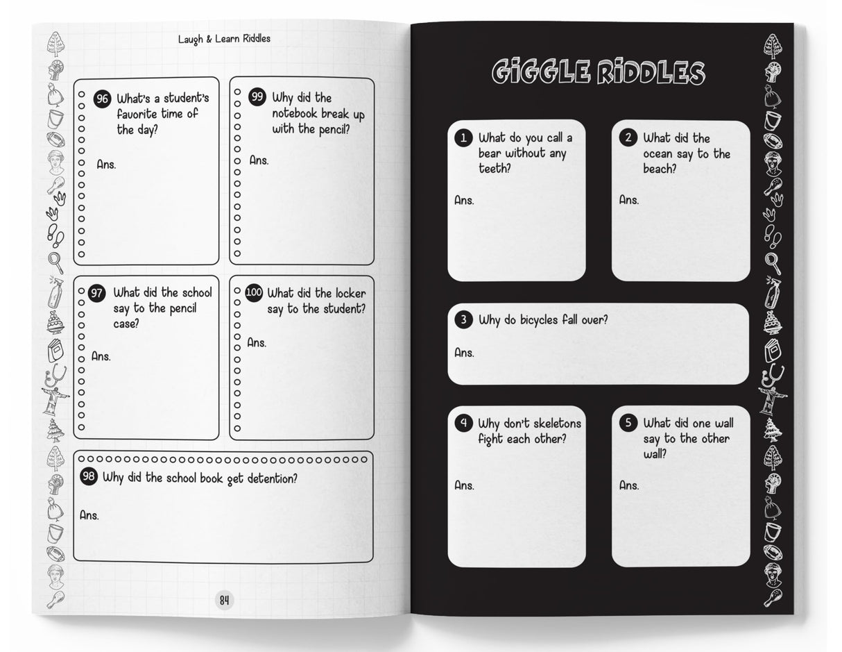 Laugh and Learn Riddles Book of Jokes, Puns, and Conundrums - Retail Maharaj