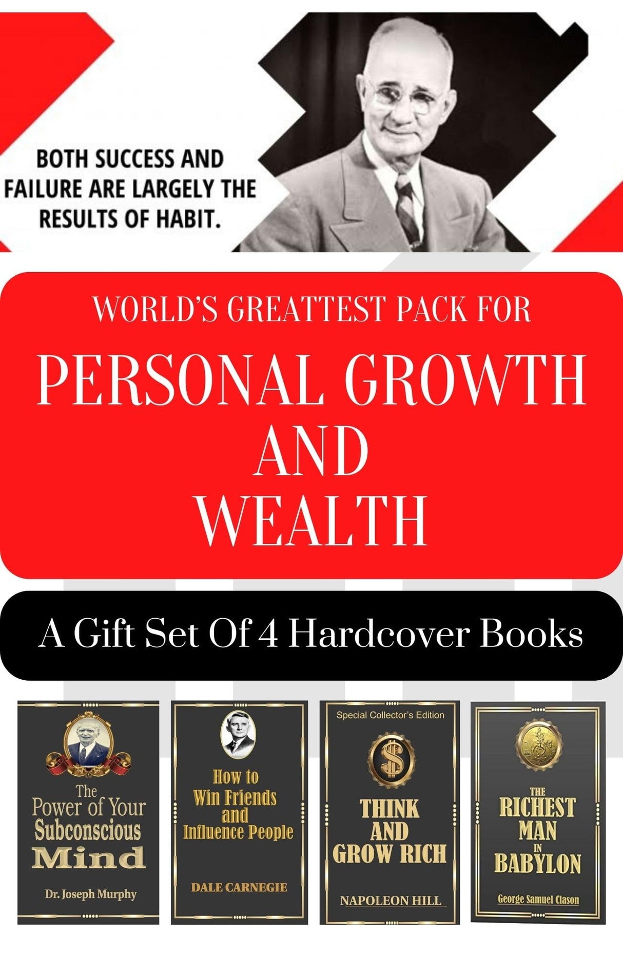 World's Greatest Pack for Personal Growth and Wealth (Set of 4 Books) - Retail Maharaj