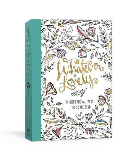 Whatever Is Lovely Postcard Book: Twenty-Four Inspirational Cards to Color and Send: Postcards - Retail Maharaj