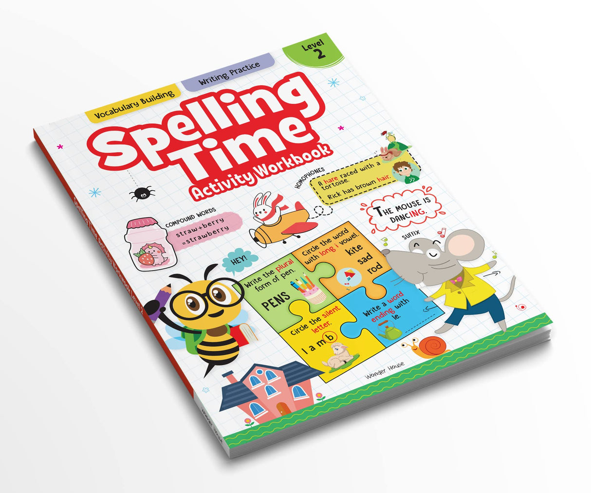 Spelling Time Activity Workbook – Book 2 | Fun Word Building & Practice Exercises | Ages 6–9 | Boost Spelling Skills Through Engaging Activities - Retail Maharaj