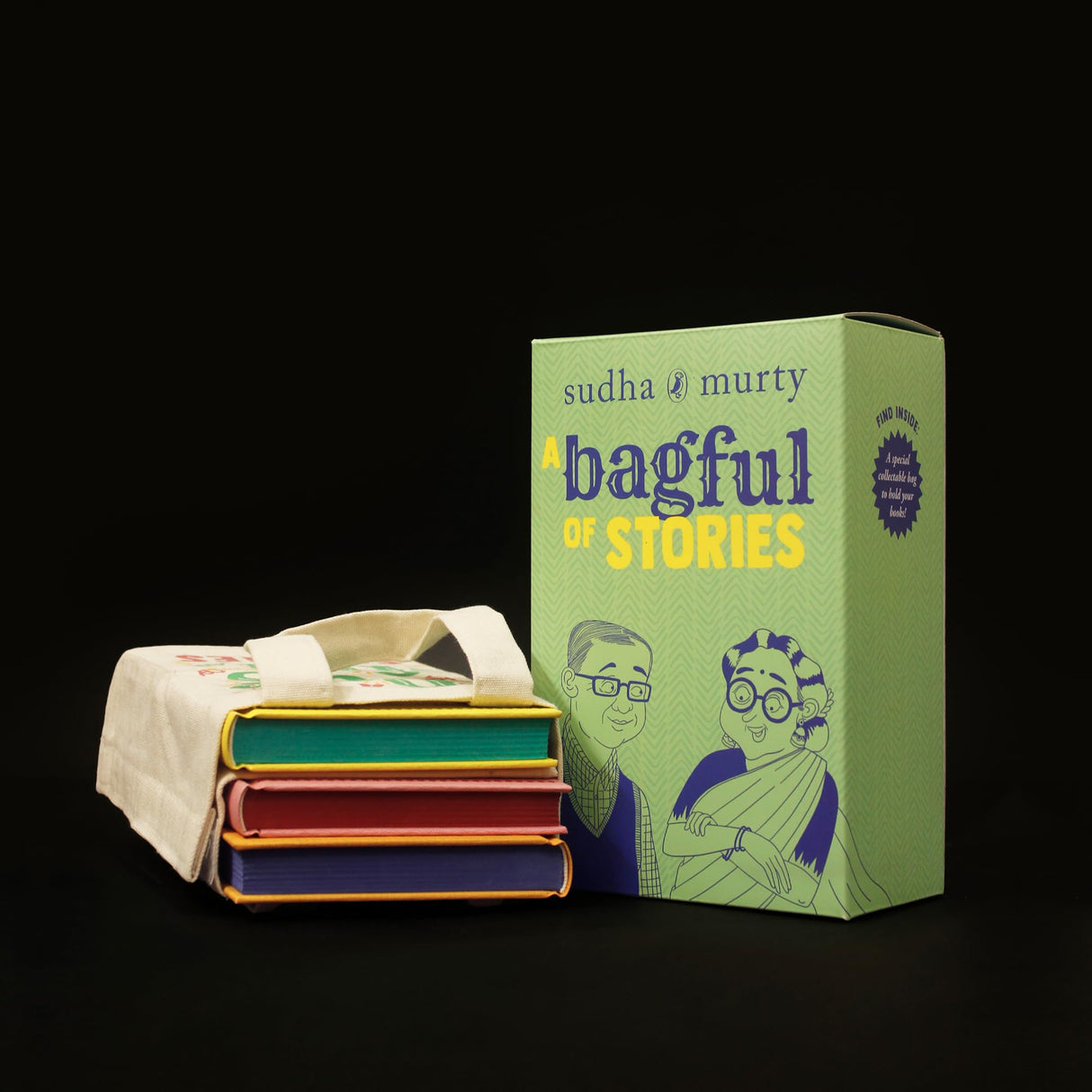 A Bagful of Stories: A Gift Edition Boxset of Grandma’s, Grandpa’s and Grandparents’ Bag of Stories by Sudha Murty - Retail Maharaj