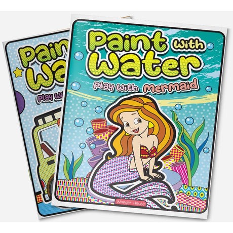 Paint with Water – Play with Mermaids Magical Painting Fun with Just Water | Ages 3–6 | Mess-Free Art for 2+ Hours of Imagination & Color Play - Retail Maharaj