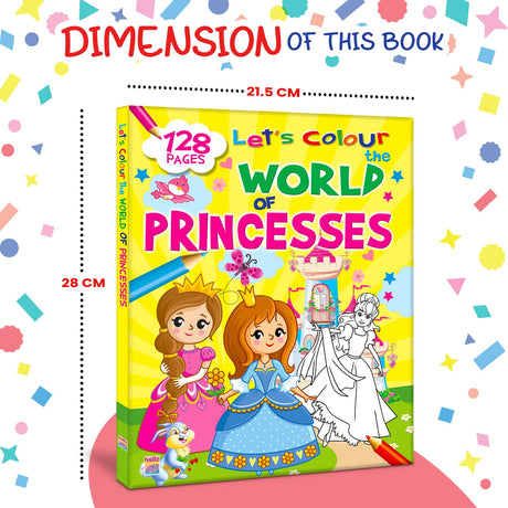 Let’s Colour the World of Princesses: Activity & Colouring Book for Kids Ages 3–9 | Perfect Gift for Drawing, Painting & Creativity | Premium Paper Quality - Retail Maharaj