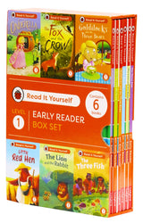 Read It Yourself with Ladybird: Early Readers Level 1: 6 Books Collection Box Set (Cinderella, The Three Fish, Little Red Hen, Goldilocks and the Three Bears, and The Lion and the Rabbit) - Retail Maharaj