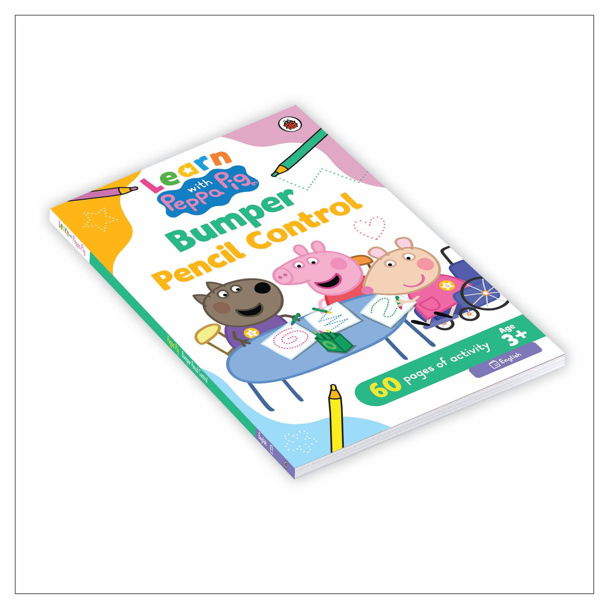 Peppa Pig: Learn With Peppa: Bumper Pencil Control | Draw Patterns and Shapes | | 60 Pages of Tracing Practise | Activity Book for Toddlers | Ages 3+ - Retail Maharaj