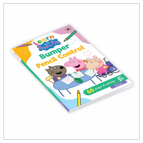 Peppa Pig: Learn With Peppa: Bumper Pencil Control | Draw Patterns and Shapes | | 60 Pages of Tracing Practise | Activity Book for Toddlers | Ages 3+ - Retail Maharaj