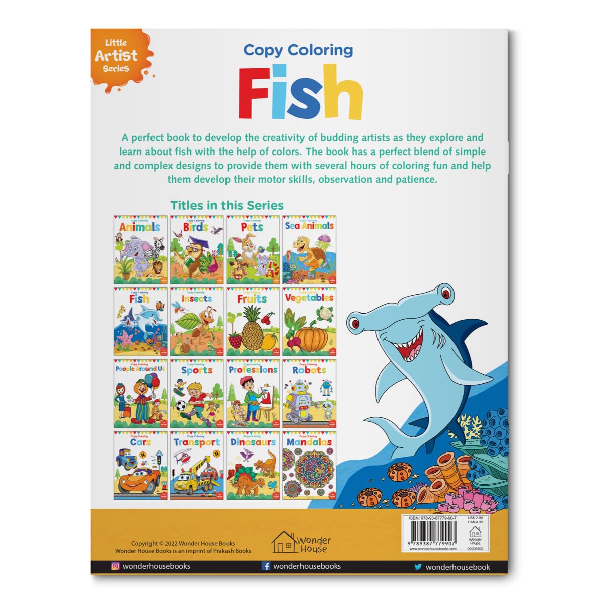 Little Artist Series Fish: Copy Colour Books - Retail Maharaj