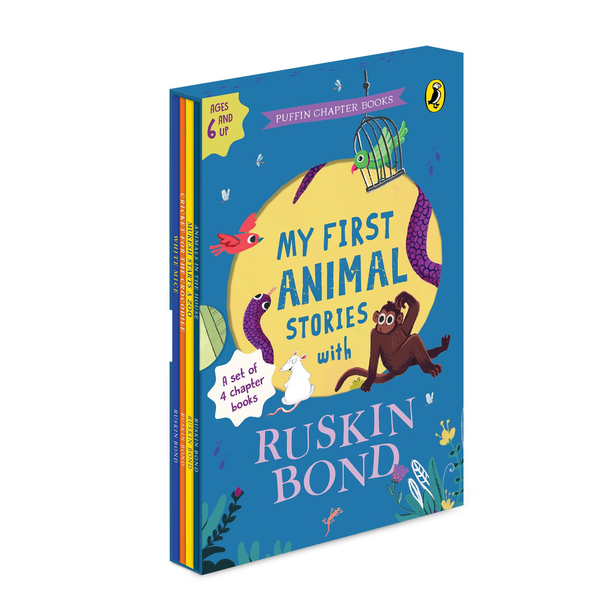My First Animal Stories: Ruskin Bond Boxset (Set of 4) | Fun, Adventurous Animal-themed Humorous Tales | Perfect for Bedtime Reading and Classroom Storytelling | Ages 7+ - Retail Maharaj