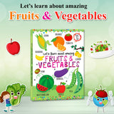 Hello Friend Books Let's Learn Giant Board Book: Fruits and Vegetables - Large Board Book with Beautifully Illustrated Images for Children to Learn - Retail Maharaj