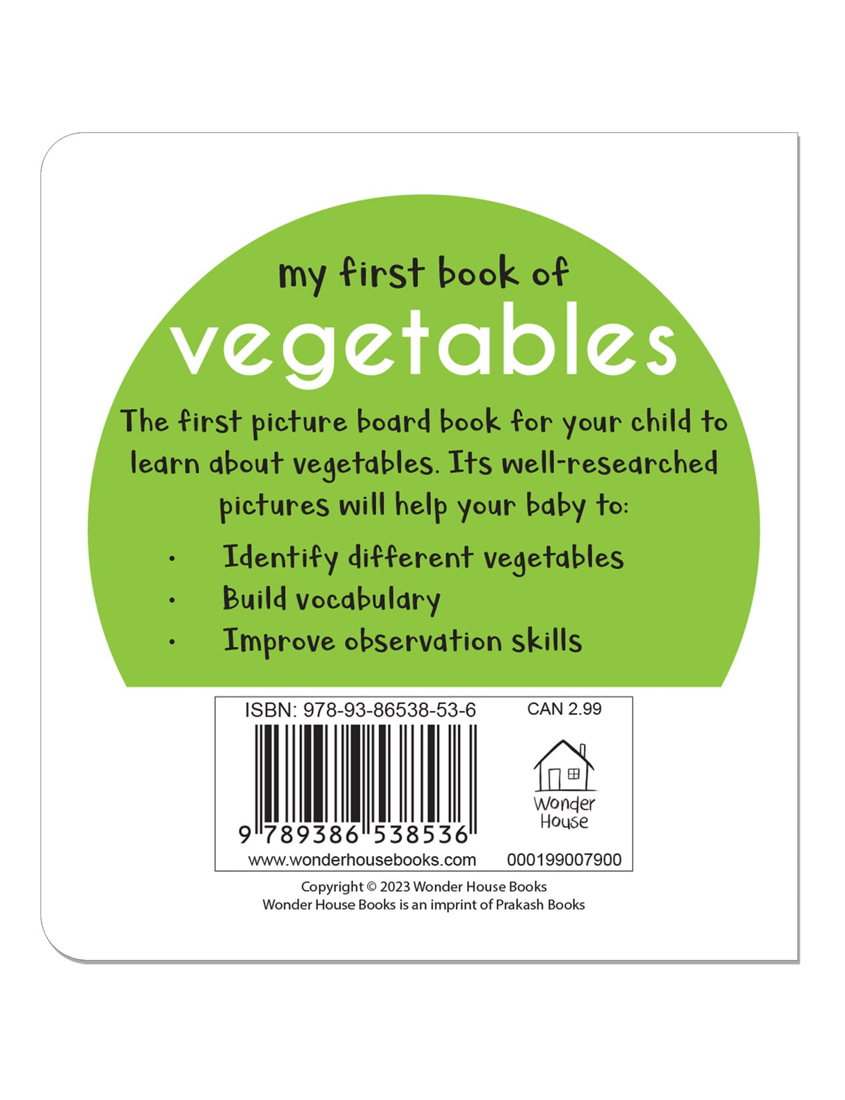 My First Book of Vegetables | First Vegetable Board Book for Babies, Toddlers & Preschoolers | Learn About Healthy Veggies with Bright Pictures | Early Learning Book for Kids Ages 0-3 Years - Retail Maharaj