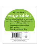 My First Book of Vegetables | First Vegetable Board Book for Babies, Toddlers & Preschoolers | Learn About Healthy Veggies with Bright Pictures | Early Learning Book for Kids Ages 0-3 Years - Retail Maharaj