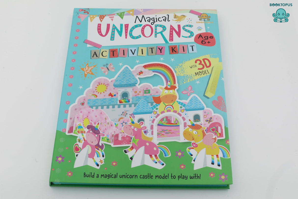Booktopus Build It Activity Kit - Magical Unicorns 3D Model Making Kit with Book - DIY Craft Kit for Kids 3-6+ Years - Learning Through Play (Build It Kit) - Retail Maharaj
