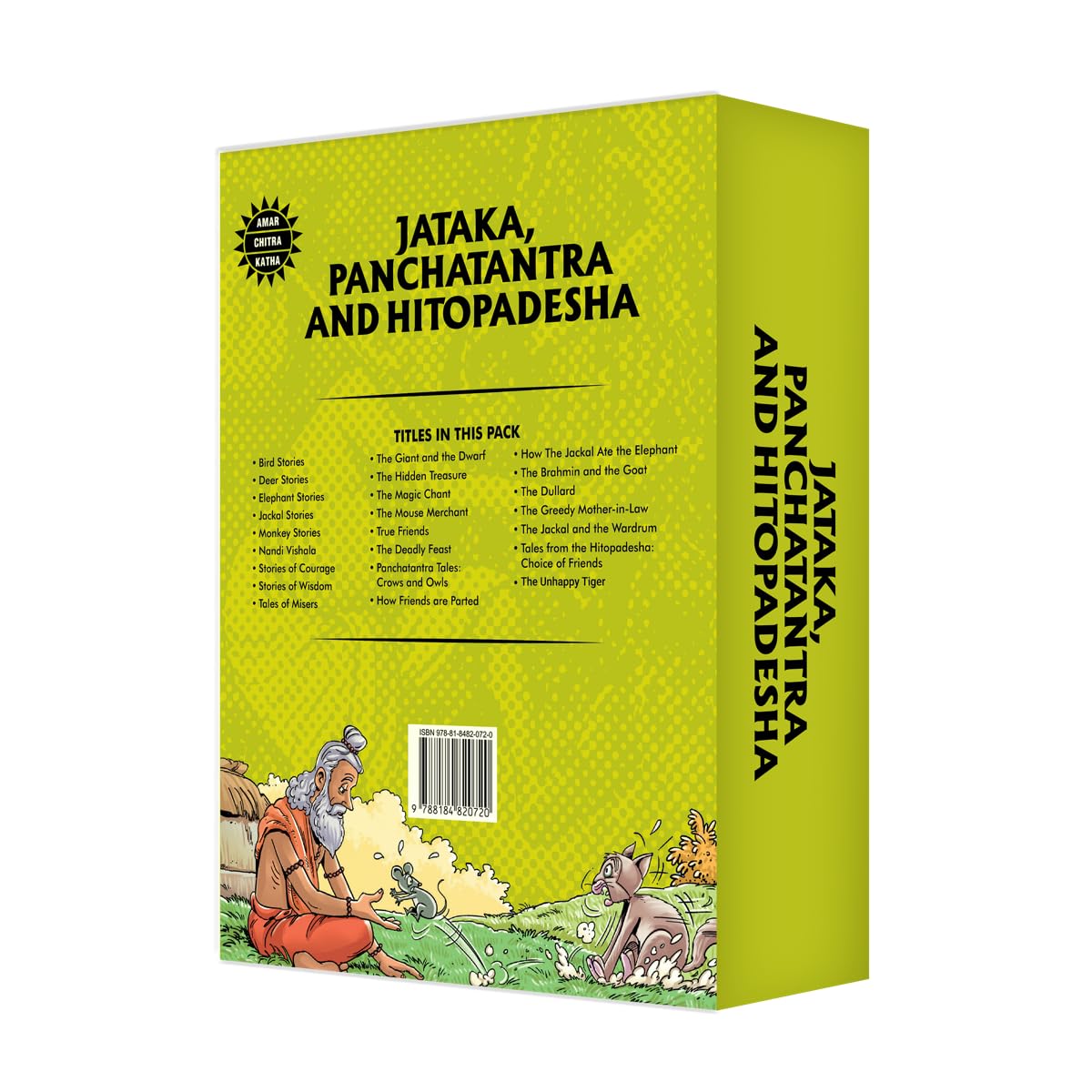 Jataka, Panchatantra, Hitopadesha Collection: 24 Book Set | Indian History, Folktales & Humor | Cultural Stories for Kids & Adults | Illustrated Children's Comic Books | Amar Chitra Katha - Retail Maharaj