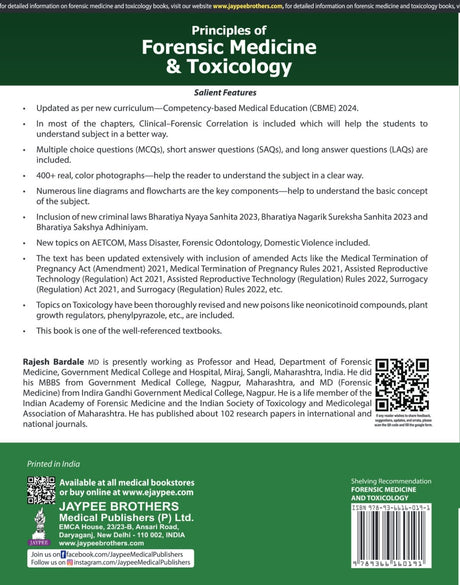 PRINCIPLES OF FORENSIC MEDICINE & TOXICOLOGY - Retail Maharaj