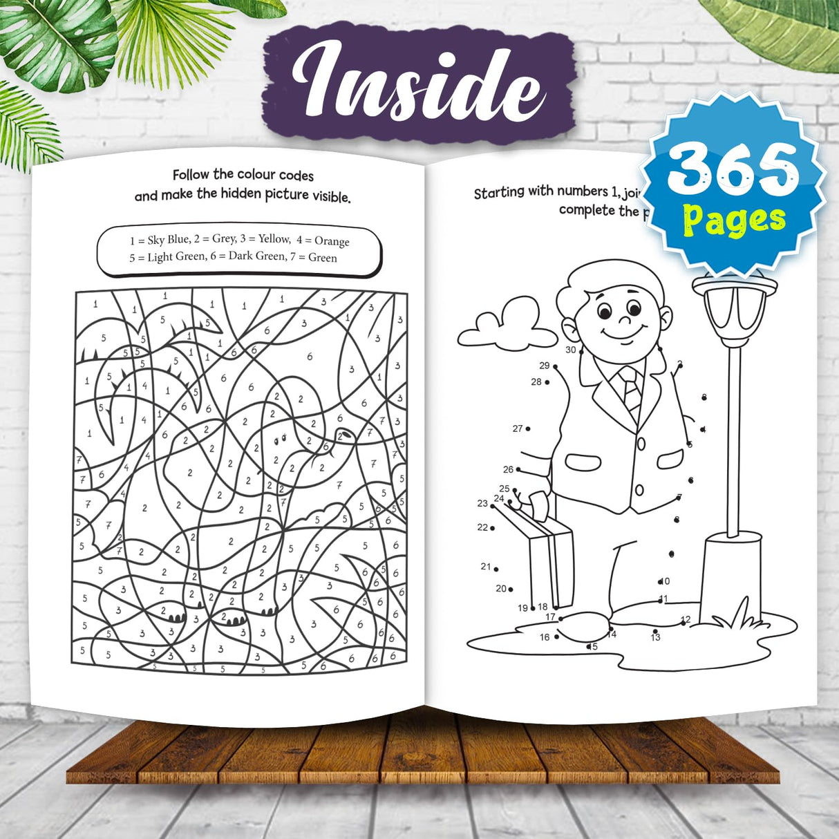 Hello Friend Books My Super 365 Colouring Books HCB-004 - Retail Maharaj