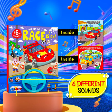 Race Car Sound Book - Retail Maharaj