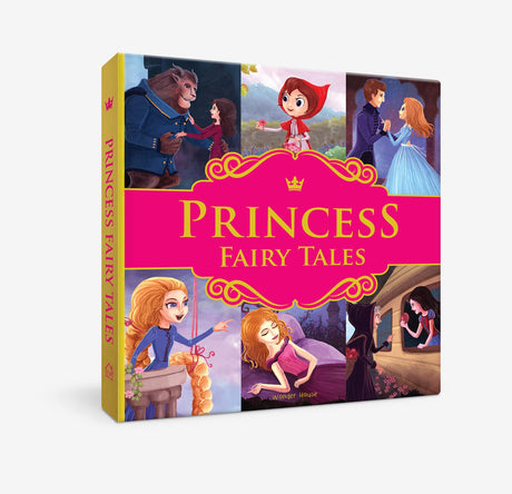 Princess Fairy Tales: Ten Traditional Fairy Tales For Children (Abridged and Retold With Large Font For Easy Reading) 8 Inches X 8 Inches - Hardback - Retail Maharaj