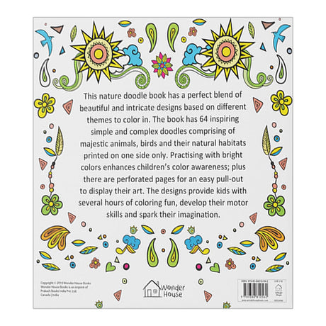 Nature Doodle Coloring Book : Children Coloring Book With Tear Out Sheets - Retail Maharaj