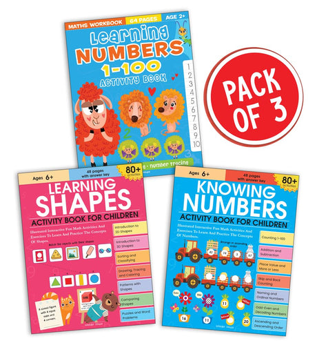 Math Activity Books (Pack 1) - Retail Maharaj