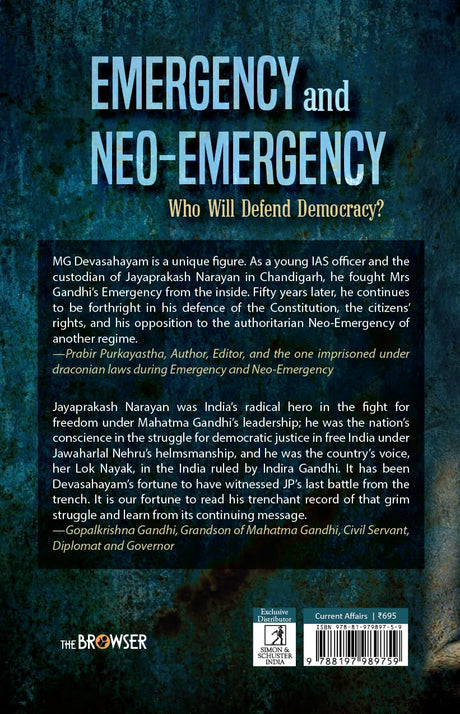 Emergency and Neo-Emergency: Who Will Defend Democracy? - Retail Maharaj