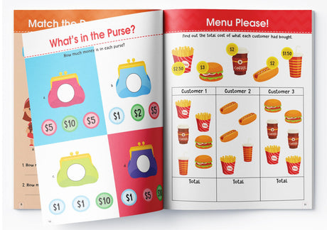 Money and Word Problems: Activity Book for Children Fun Math Word Challenges & Everyday Concepts | Ages 6–9 | Strengthen Reasoning & Problem-Solving Skills - Retail Maharaj