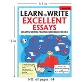 Learn to Write Excellent Essays Step-by-Step Writing Guide for Children | Ages 8–12 | Boost Creative Thinking, Structure & Vocabulary for Confident Essay Writing - Retail Maharaj