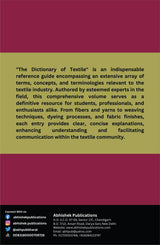 Dictionary Of Textiles - Retail Maharaj