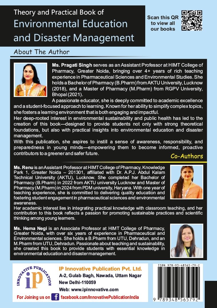 Theory and Practical Book of Environmental Education and Disaster Management for the Students of Diploma in Pharmacy - Retail Maharaj