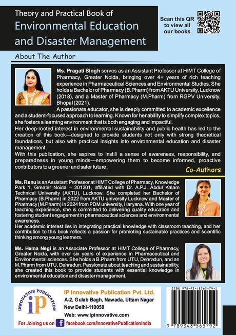Theory and Practical Book of Environmental Education and Disaster Management for the Students of Diploma in Pharmacy - Retail Maharaj