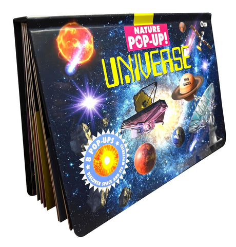 Pop Up Universe Book for Kids: Adventures in the Universe | Explore Stars, Planets, Galaxies & More | Wonders of Satellites | Interactive Learning | ... Book | Fun Space Journey for Little Scholars - Retail Maharaj
