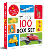 My First 100 Series Boxset- Pack of 5 Picture Books for Children (Animals, Words, Numbers, Food We Eat and Things That Move) - Retail Maharaj