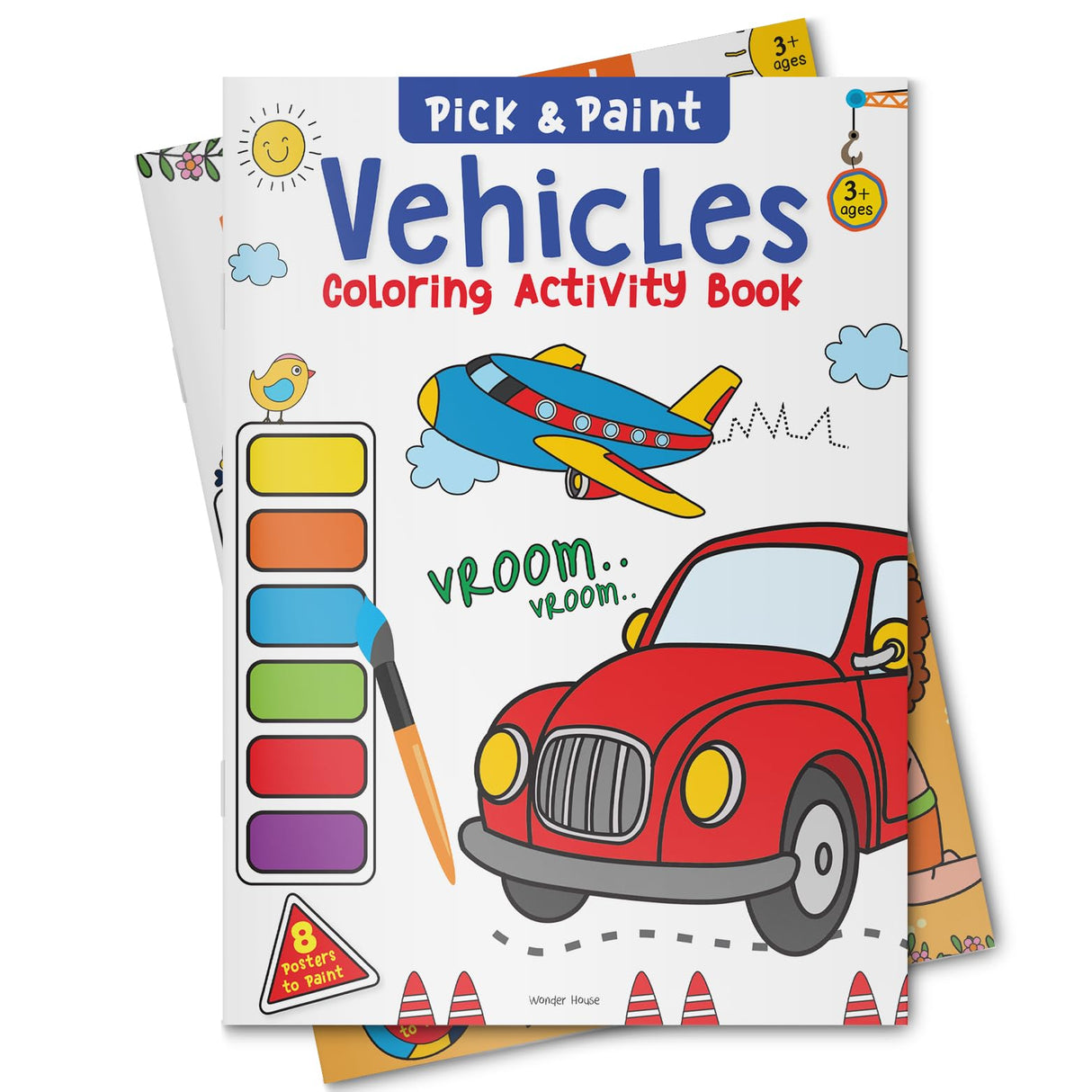 Pick and Paint Coloring Activity Book For Kids: Vehicles - Retail Maharaj