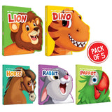 Animals - Shaped Books - Pack of 5 - Retail Maharaj