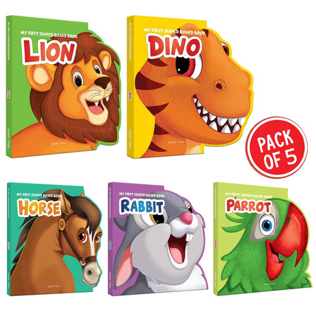 Animals - Shaped Books - Pack of 5 - Retail Maharaj