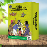 Jataka, Panchatantra, Hitopadesha Collection: 24 Book Set | Indian History, Folktales & Humor | Cultural Stories for Kids & Adults | Illustrated Children's Comic Books | Amar Chitra Katha - Retail Maharaj