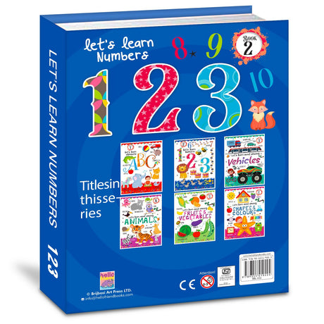 Hello Friend Books Let's Learn Giant Board Book: Numbers - Large Board Book with Beautifully Illustrated Images for Children to Learn - Retail Maharaj