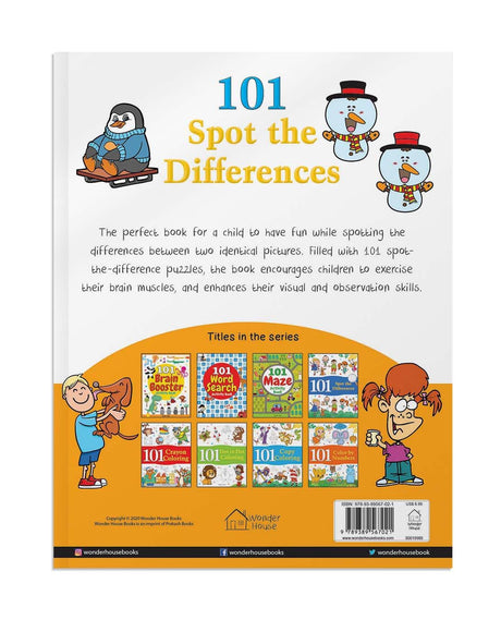101 Spot the Differences: Fun Activity Book for Children | Improve Observation & Concentration | Ages 5–9 | 3+ Hours of Engaging Puzzles - Retail Maharaj