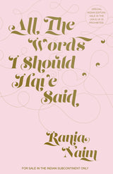All the Words I should Have Said (English) - Retail Maharaj