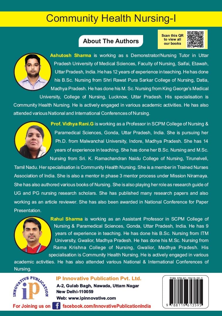 Community Health Nursing-I (As Per INC) for the GNM Students - Retail Maharaj