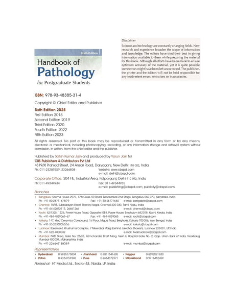 Handbook Of Pathology For Postgraduate Students 6Ed (Pb 2025) - Retail Maharaj