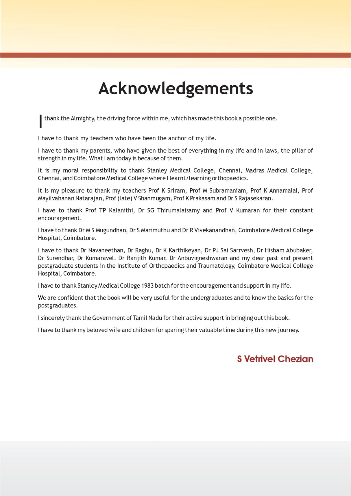 Vetrivel Clinical Examination In Orthopaedics [Paperback] S Vetrivel Chezian - Retail Maharaj