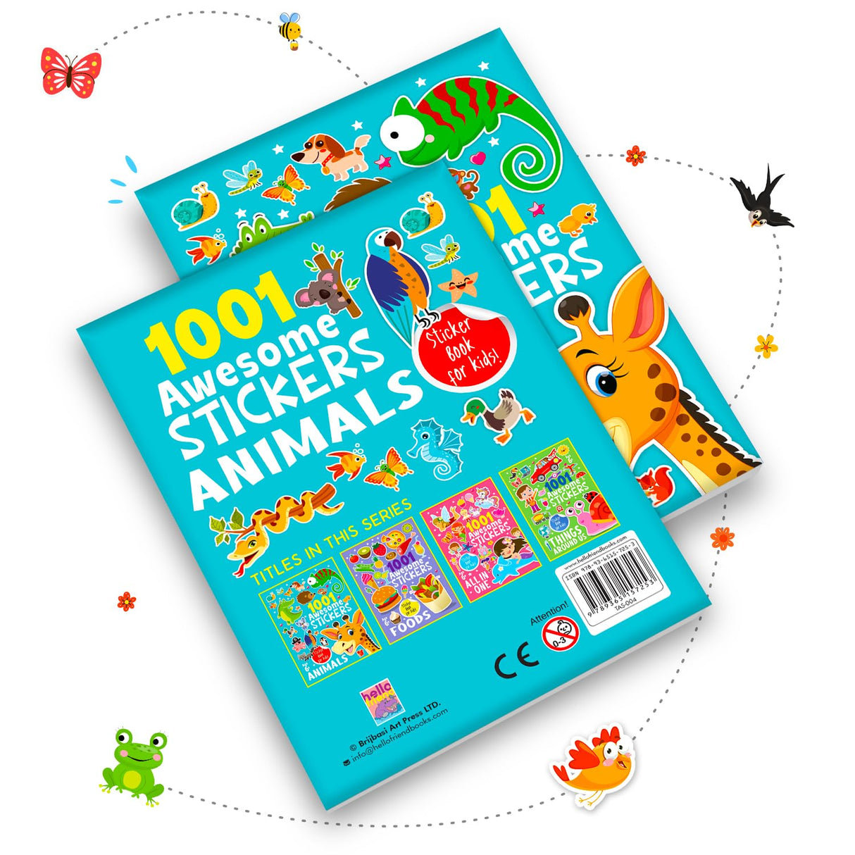 1001 Awsome Stickers - Animals - Retail Maharaj