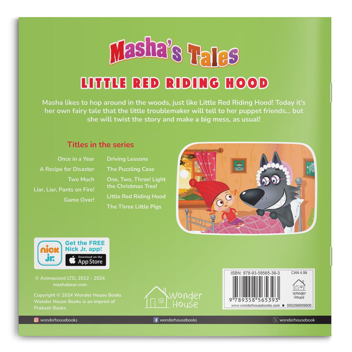 Masha Tales: Little Red Riding Hood (Story Book) - Retail Maharaj